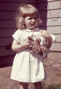 Lana with her teddy bear