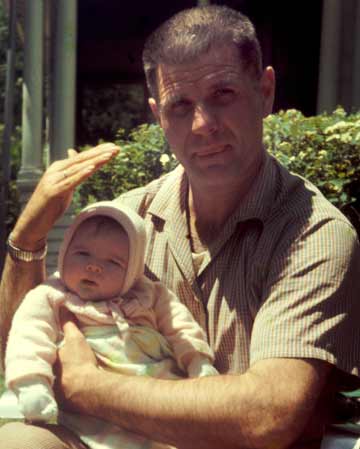 Dad with Marcy, ca 1958