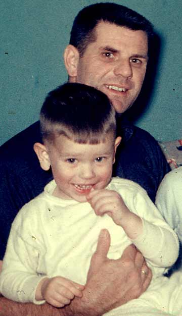 Dad with Steve, ca 1953